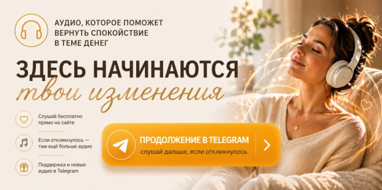 3-х минутная аудио-настройка на тему денег